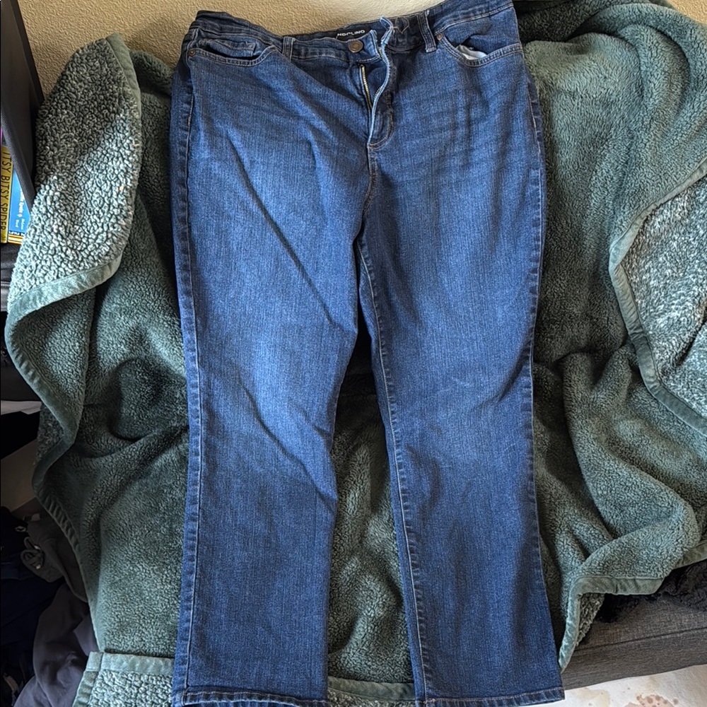 Bandolino Dark Blue Boot Cut Women's Jeans